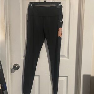 CVG Blacklisted Leggings w/gingerbread man on one pocket